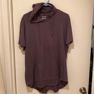 🔥UNIQUE EXTENDED DUCK TAIL DARK GREY HOODIE SHIRT